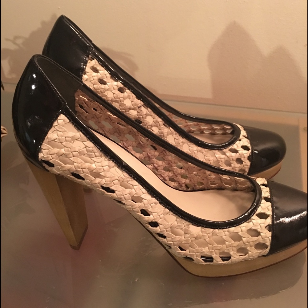Mixed media Cole Haan pumps